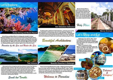 batangas tourist spot brochure